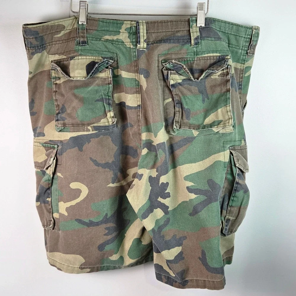 Rothco Cargo Shorts Mens 42 Green Camo BDU Woodland Military Tactical